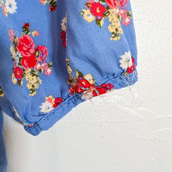 Matilda Jane Finley Secret Fields Blue Floral Blouse Small - Picture 3 of 6